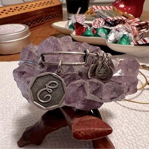 Alex and Ani +Energy Charm Bracelet. Bangle Bracelet. Stackable Bracelet. Silver